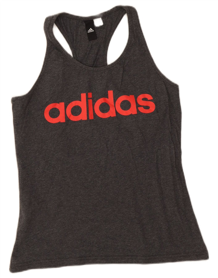Vesta grafică pentru femei Adidas UK 8 Small Grey Flecked