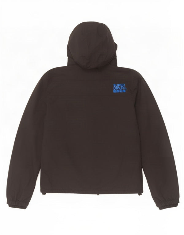 Jachetă Windbreaker cu glugă Superdry pentru bărbați UK 42 XL Nylon negru