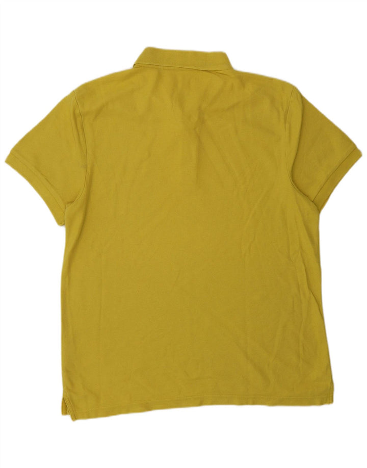 Tricou polo NIKE pentru bărbați, bumbac galben mediu