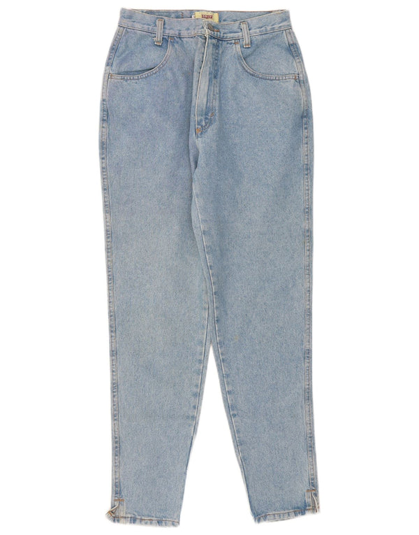 Blugi conici Sisley pentru femei cu talie inalta W30 L30 bumbac albastru