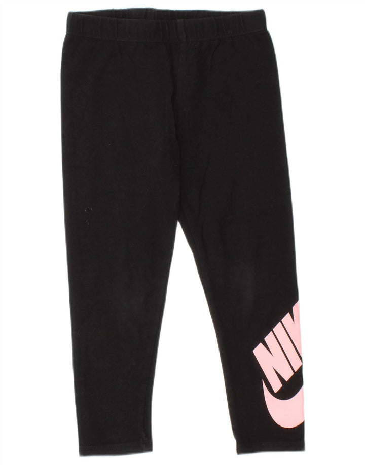 Leggings grafic pentru fete Nike 4-5 ani mici negru