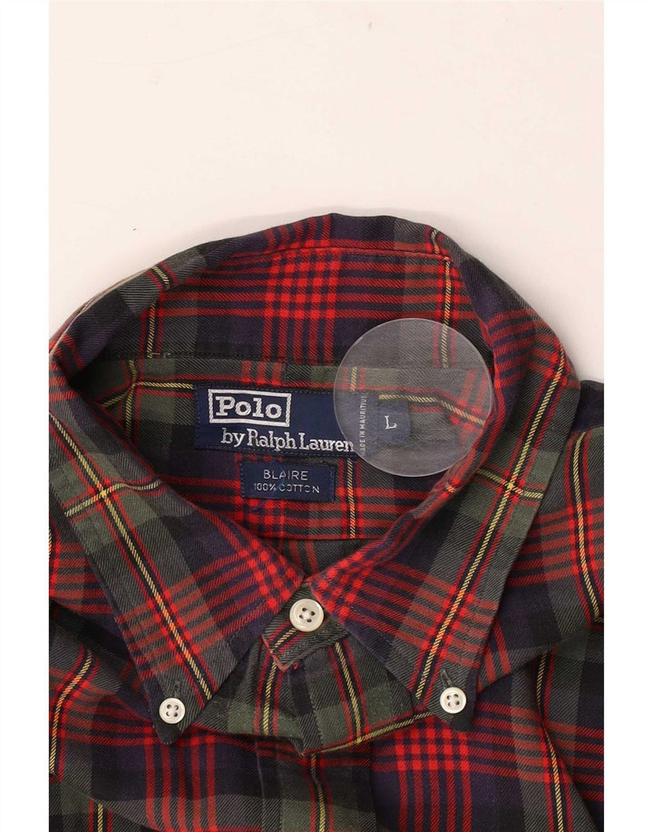 Cămașă de flanel pentru bărbați Polo Ralph Lauren, mare, multicoloră