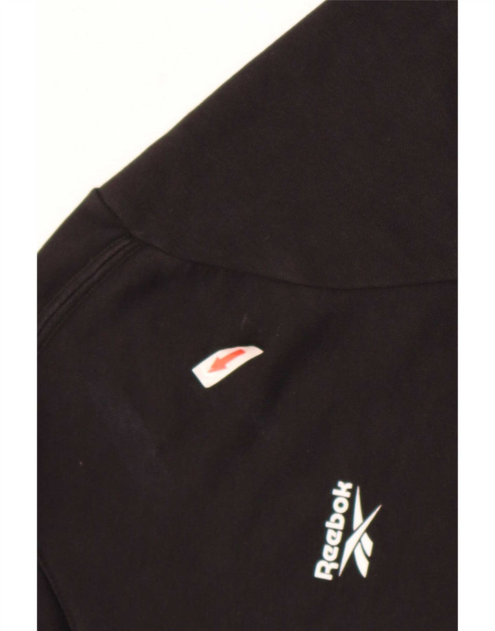 Jumper Reebok pentru bărbați, bumbac mare, negru