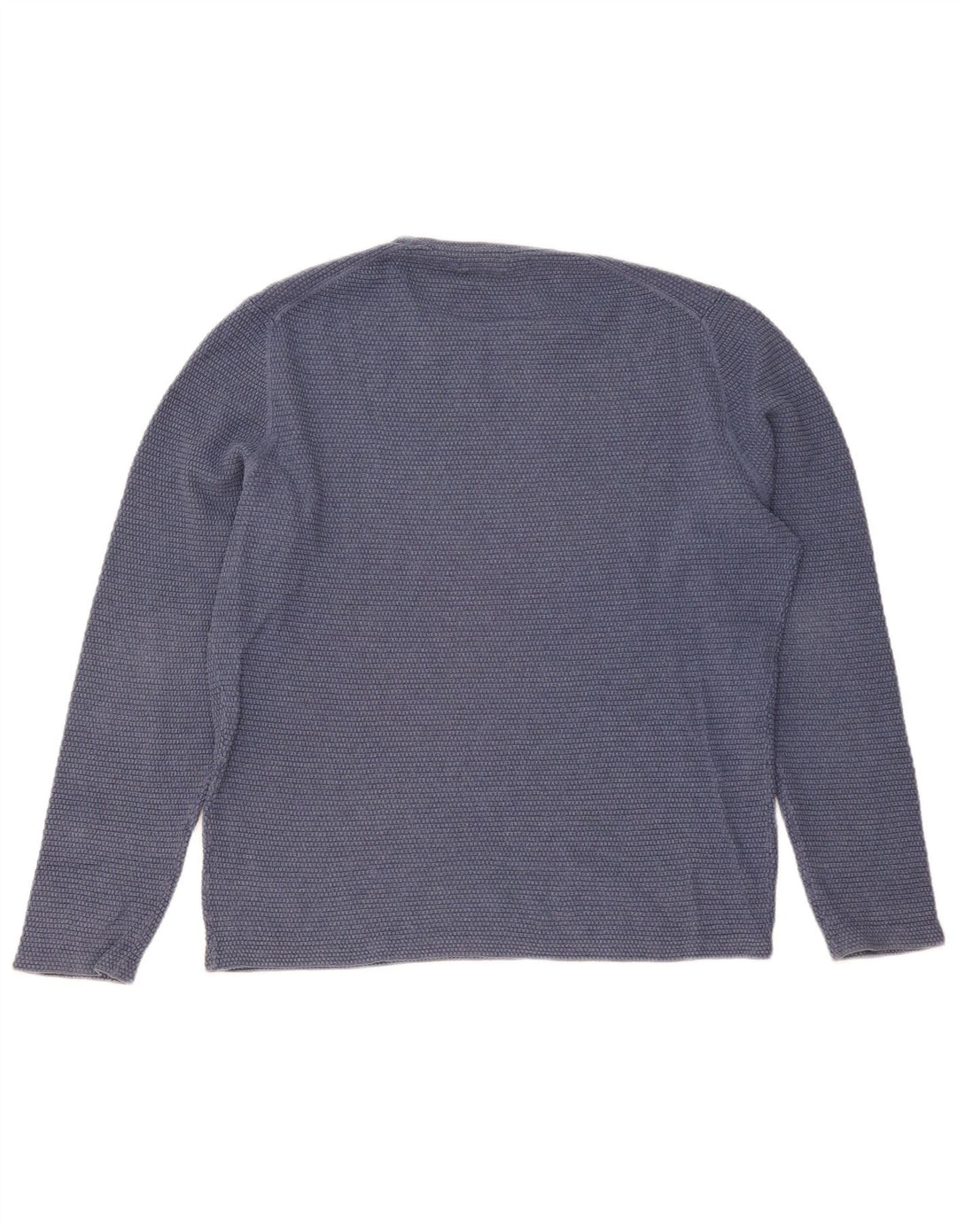 Pulover Massimo Dutti pentru bărbați cu gât roșu, mare, albastru, bumbac