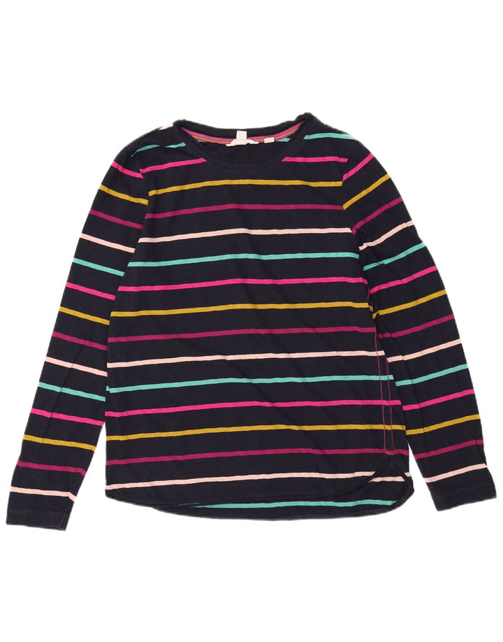 WHITE STUFF Top pentru femei cu mânecă lungă UK 14 mare, bleumarin, cu dungi