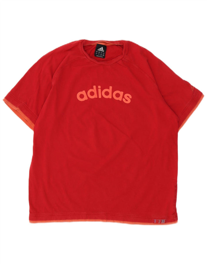 Tricou grafic ADIDAS pentru bărbați Top mare bumbac roșu