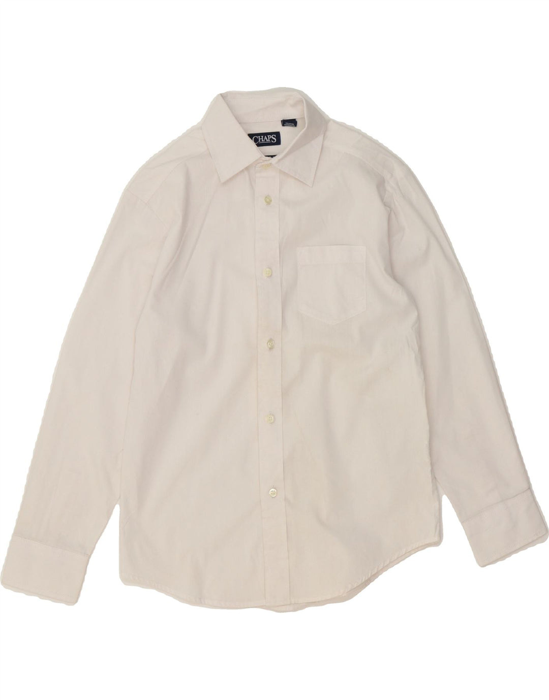 CHAPS Boys Shirt 9-10 Years White Cotton Vintage Chaps and Second-Hand Chaps from Messina Hembry 