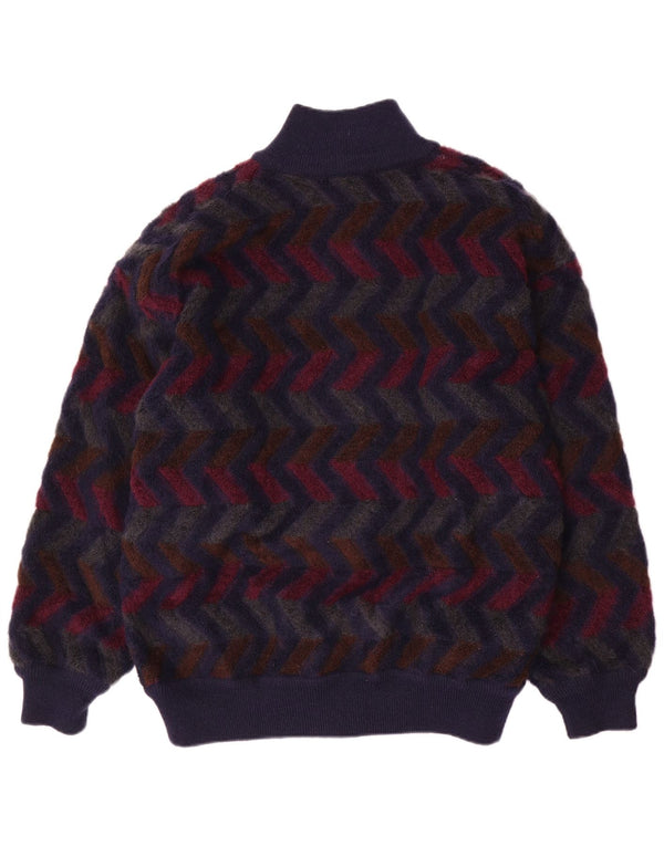 Pulover cardigan reversibil pentru bărbați Missoni IT 48 Medium Chevron bleumarin
