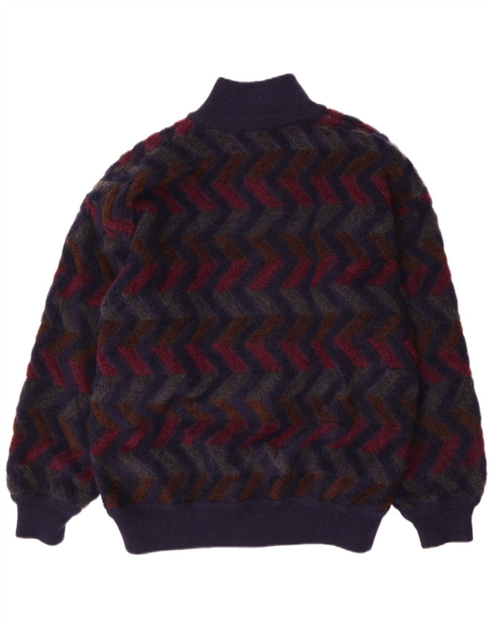 Pulover cardigan reversibil pentru bărbați Missoni IT 48 Medium Chevron bleumarin