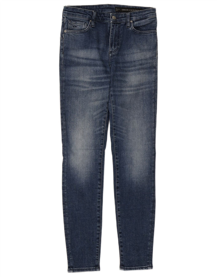 ARMANI EXCHANGE Blugi super skinny pentru femei Lift - Up W27 L30 Bumbac albastru