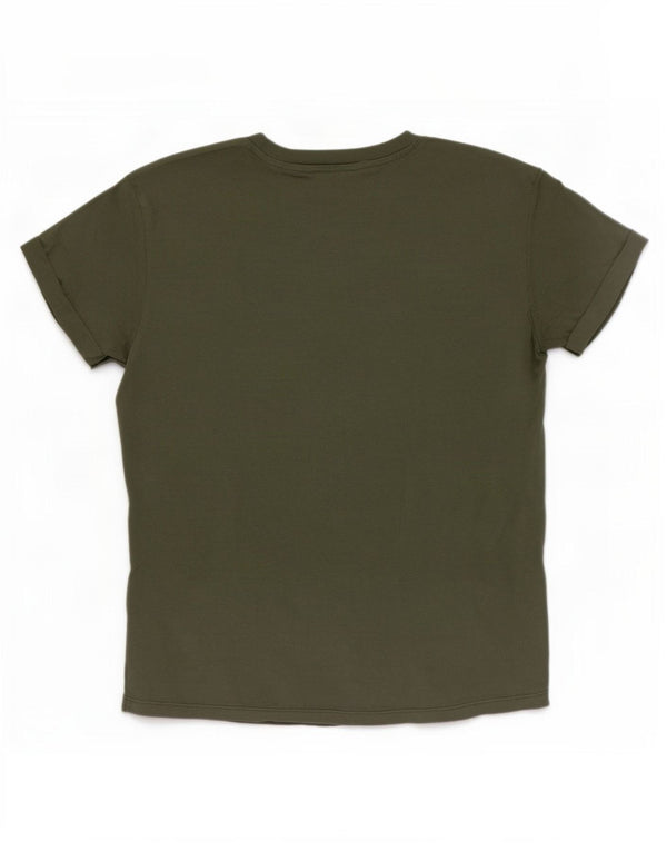 Tricou grafic Roxy pentru femei Top UK 14 Medium Khaki Bumbac