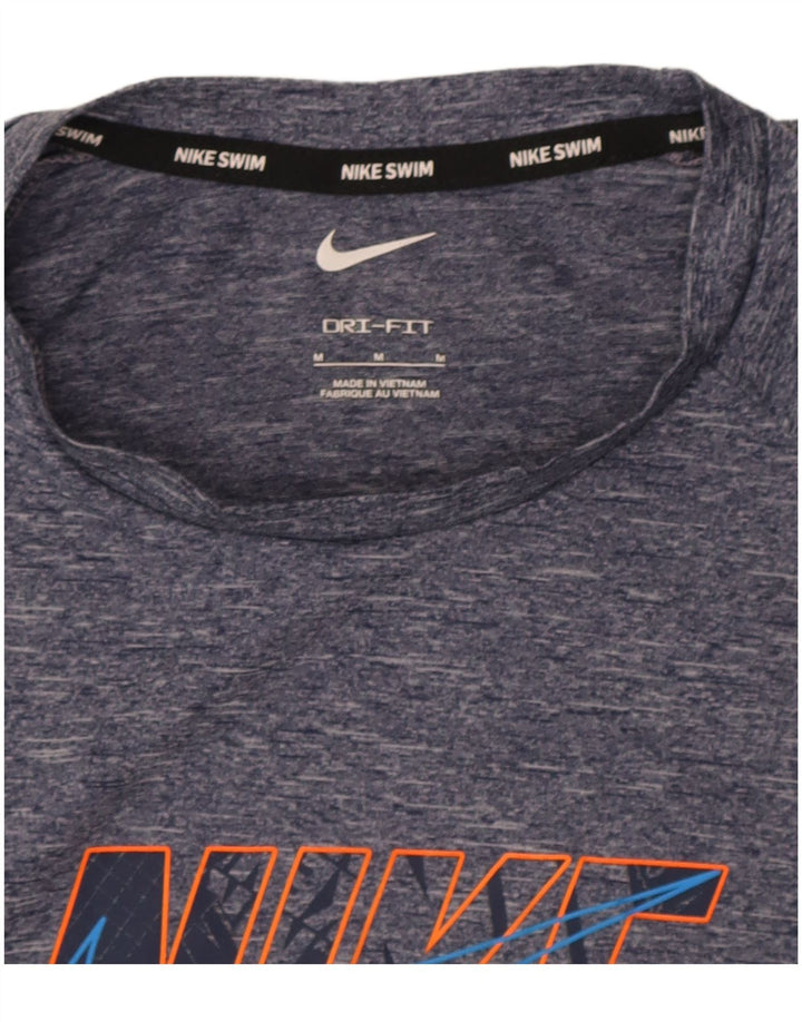Tricou grafic Nike Dri Fit pentru bărbați Top mediu albastru bleumarin pete