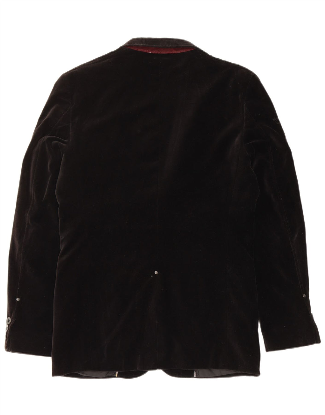 JACK & JONES Jachetă pentru bărbați din catifea cu 2 nasturi, UK 36, bumbac negru mic