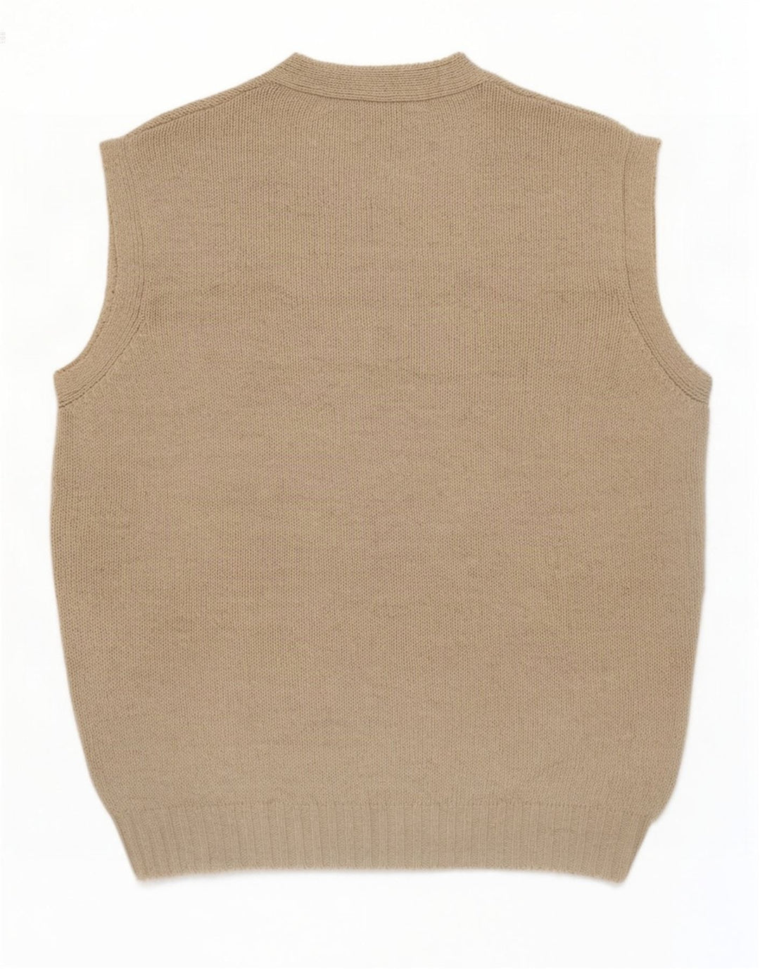 Benetton Mens Vest Tank Top Bumbac Mediu Bej