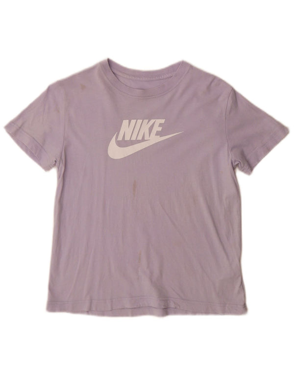 Tricou Nike pentru femei, cu ajustare largi, Top UK 10 Bumbac violet mic