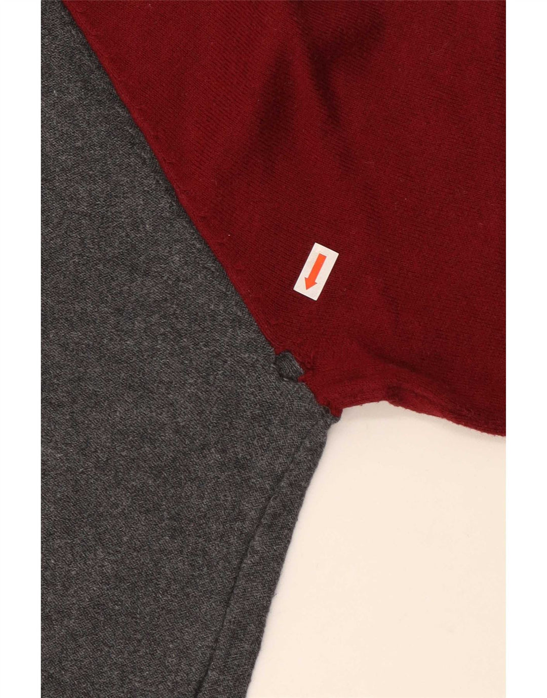 Pulover Jack Wills pentru bărbați cu gât roșu, bumbac color bloc, gri mediu