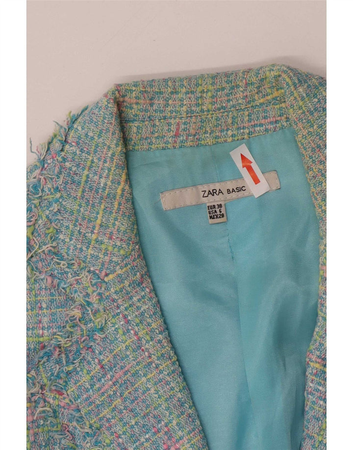 Jachetă Blazer Femei Zara cu mâneci 3/4 EU 38 Mic, Multicolore