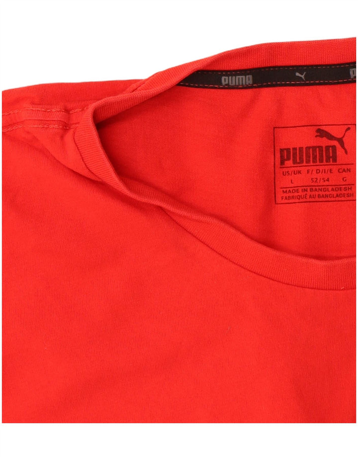 Tricou grafic Puma pentru bărbați Top mare bumbac roșu