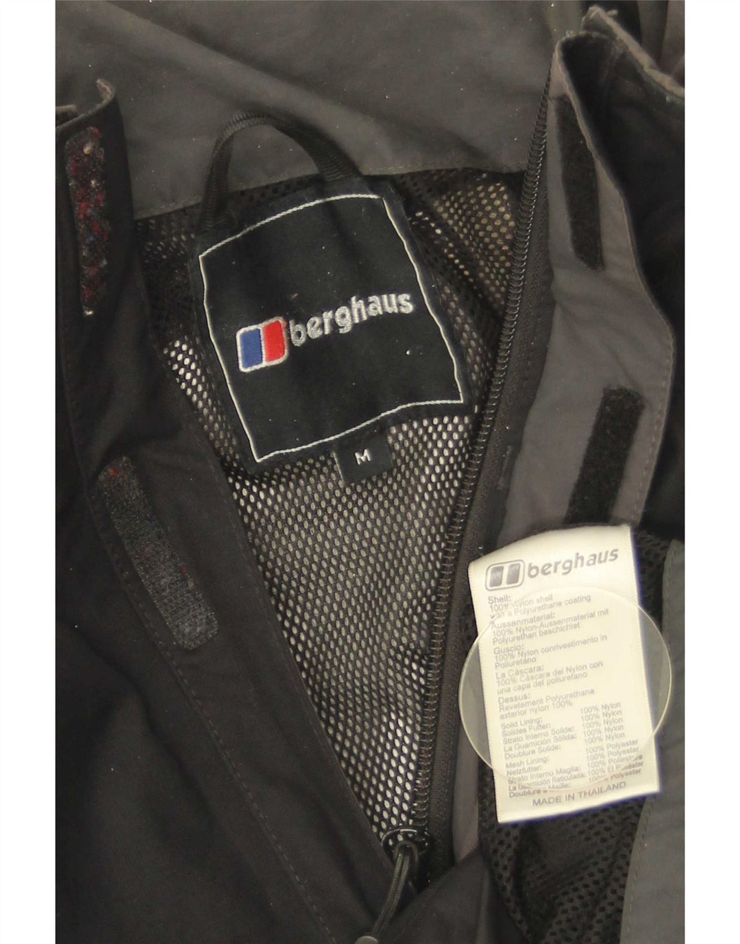 Jachetă de ploaie pentru bărbați Berghaus UK 38, mediu negru, nailon