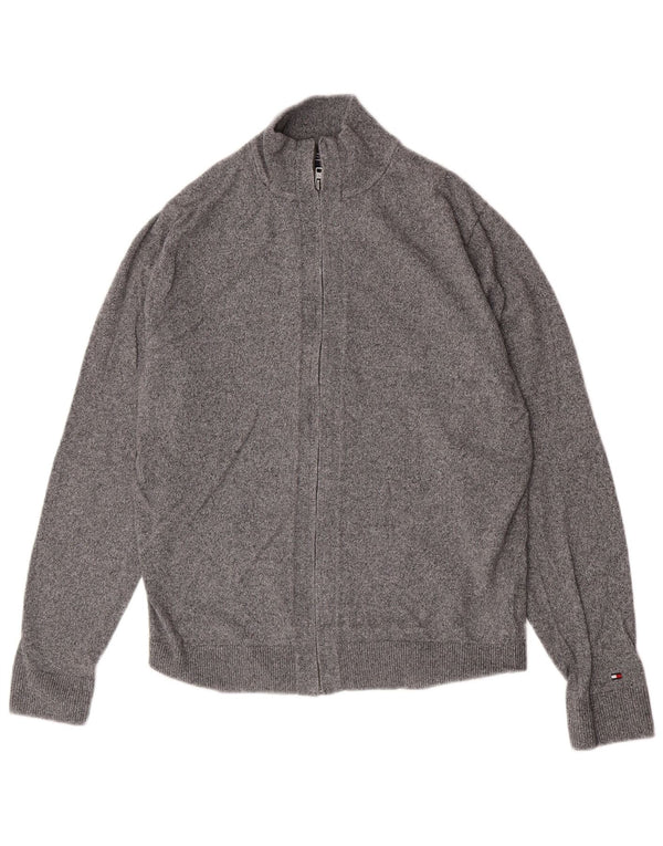 Pulover cardigan pentru femei Tommy Hilfiger XL bumbac gri