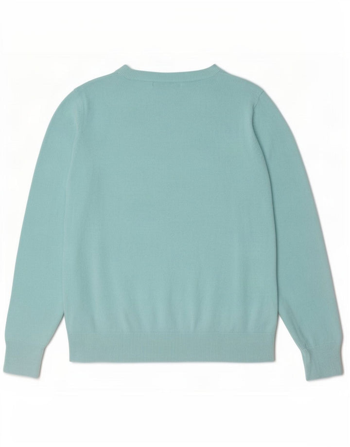 Pulover pentru femei Marks & Spencer cu decolteu triplu Turcoaz mediu UK 12