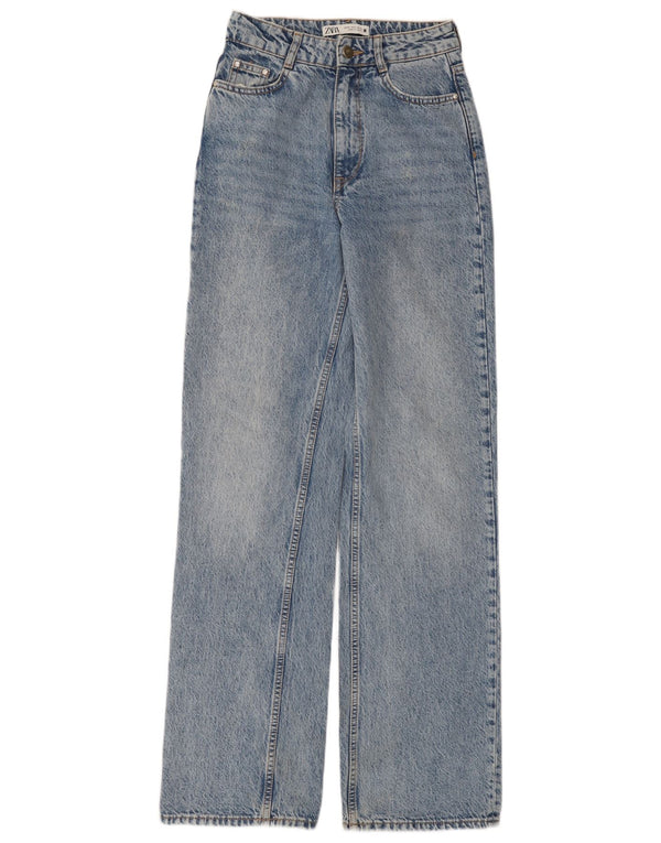 Blugi Zara femei cu talie înaltă EU 34 2XS L24 L34 Albastru
