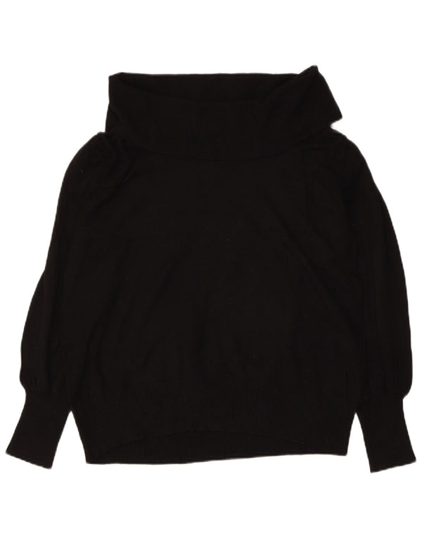 MARKS & SPENCER Pulover cu gât rulat pentru femei UK 12 Medium Black