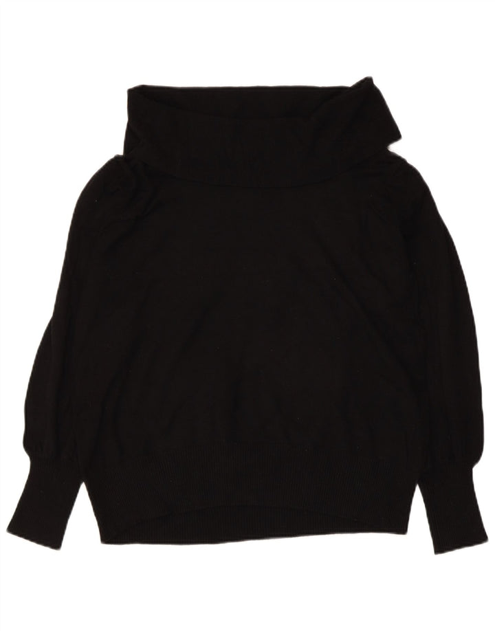 MARKS & SPENCER Pulover cu gât rulat pentru femei UK 12 Medium Black