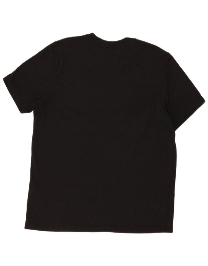 Tricou grafic Nike Dri Fit pentru bărbați Top mare din poliester negru