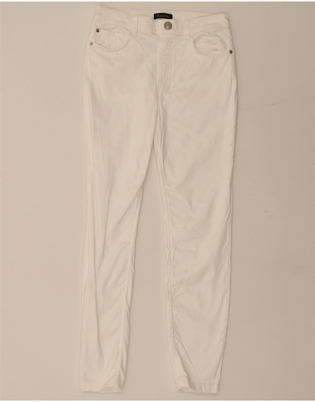 Massimo Dutti Pantaloni de damă slim casual EU 40 Medium W28 L28 Alb