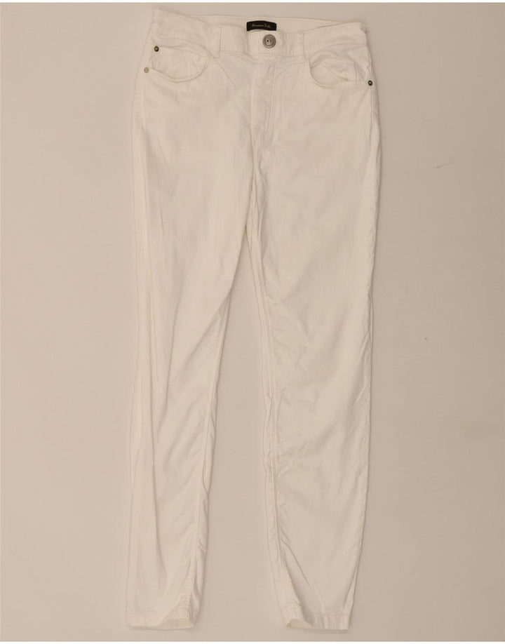 Massimo Dutti Pantaloni de damă slim casual EU 40 Medium W28 L28 Alb