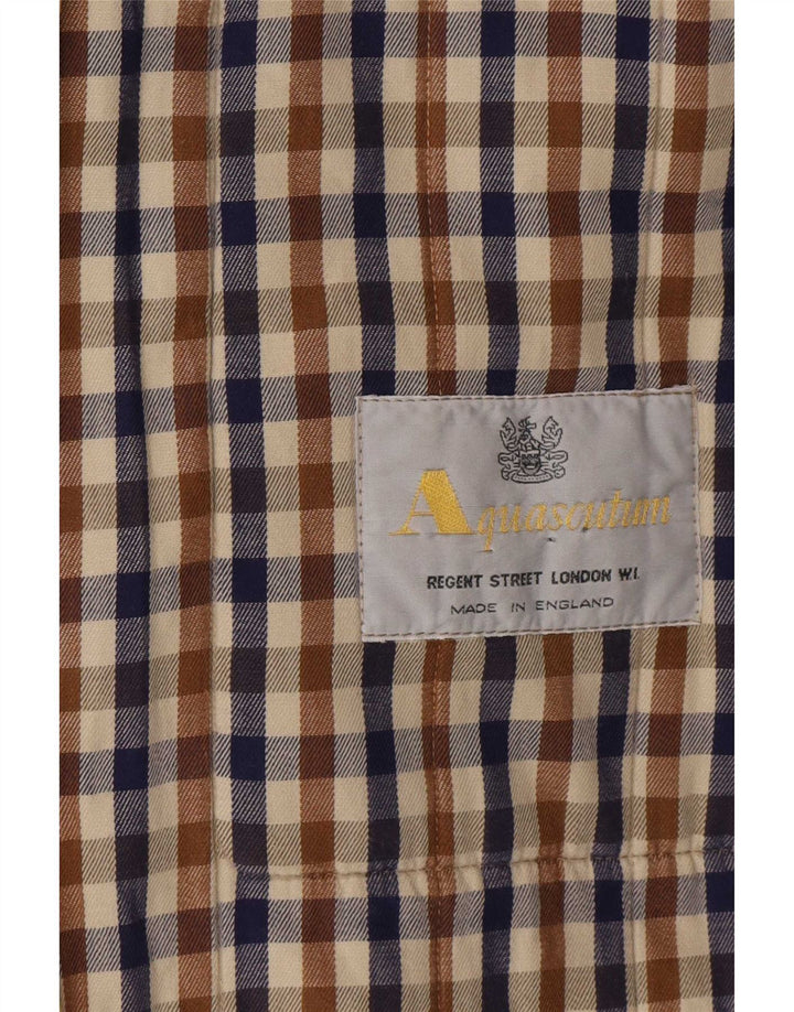 Aquascutum, haină supradimensionată pentru femei, UK 16, mare, bej, poliester