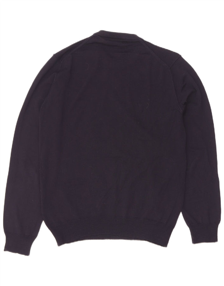 Pulover Trussardi pentru bărbați cu gât crew, bleumarin mic