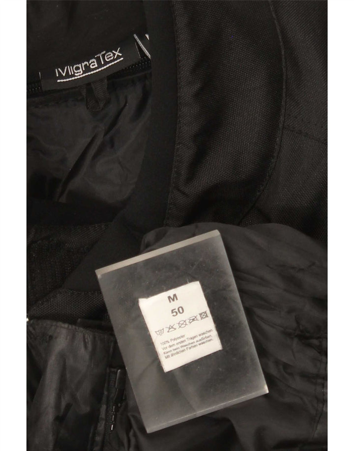 Jachetă pentru bărbați Biker Biker Racer Mărimea 50 Mediu Negru Poliester Colorblock