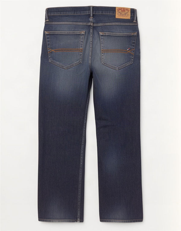 Blugi Tommy Hilfiger Ryder Regular Straight pentru bărbați W33 L30 Bumbac bleumarin