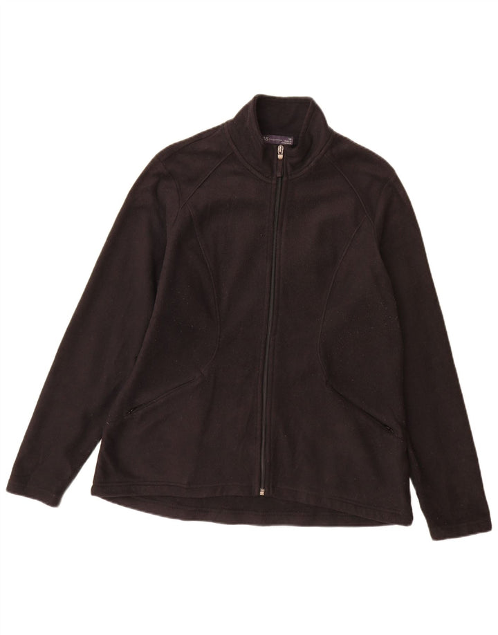 Jachetă fleece pentru femei Marks & Spencer UK 14, mare, negru, poliester