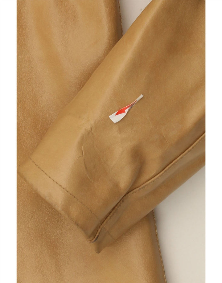Geaca de piele vintage pentru femei IT 44 Medium Beige Piele