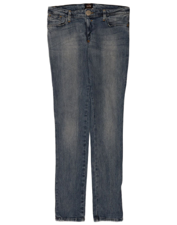 Blugi skinny pentru femei cu talie joasă Lee W28 L34 bumbac albastru