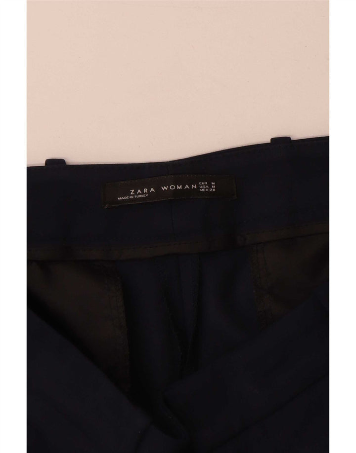 Pantaloni de costum slim pentru femei Zara Mediu L28 L29 Bumbac bleumarin