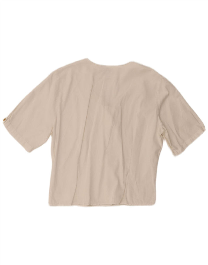 Bluză Enara Camice pentru femei, bluză dublu, UK 16, mare, albă