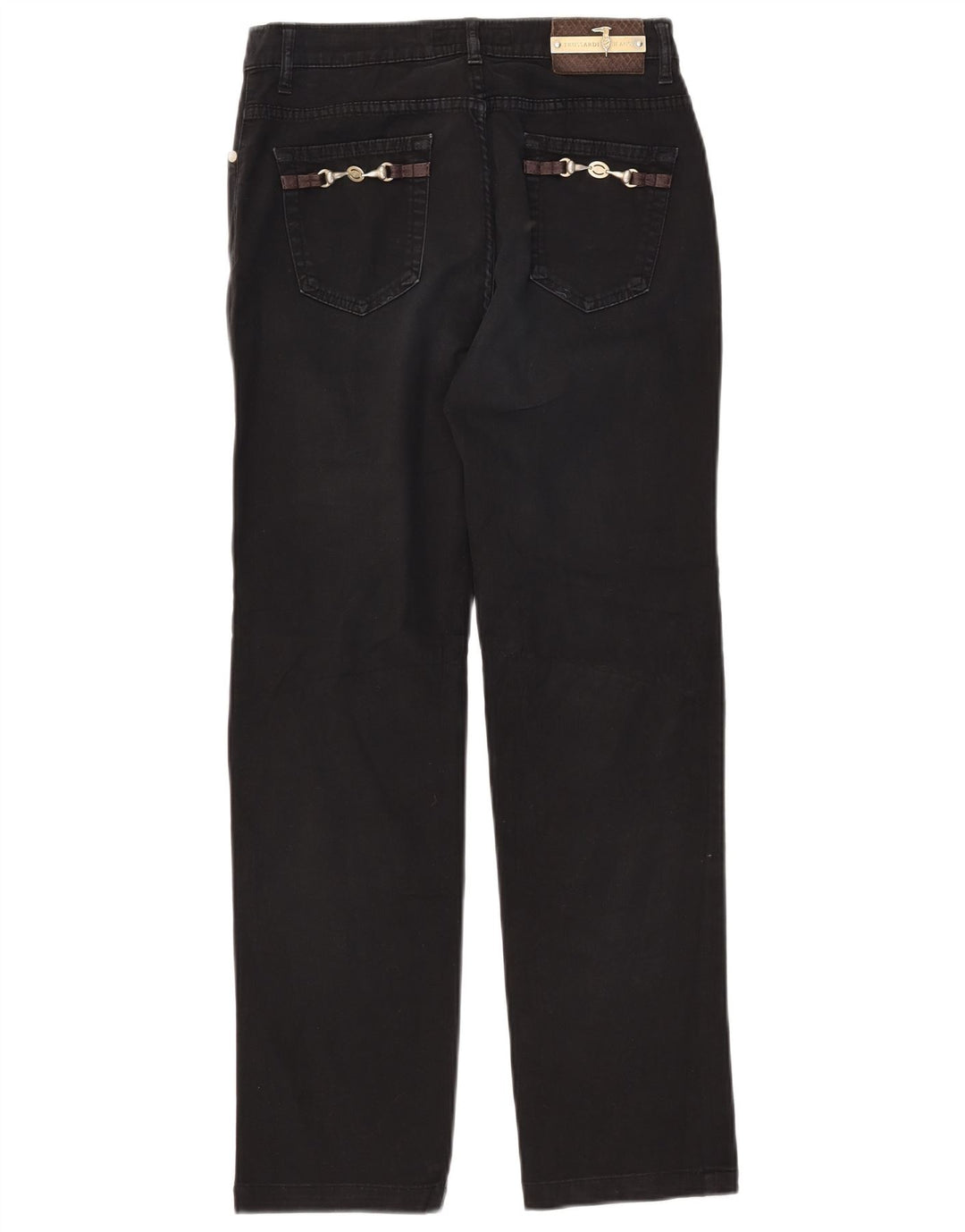 Blugi drepti pentru femei Trussardi W27 L28 negri