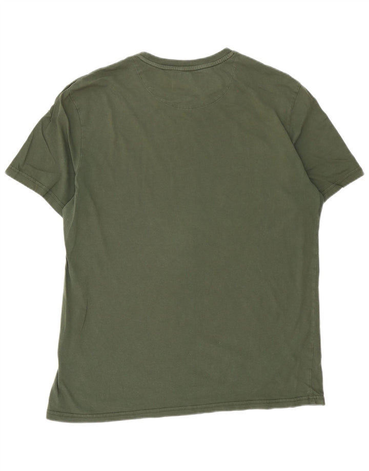 Tricou pentru bărbați Lyle & Scott Top XL Kaki Bumbac
