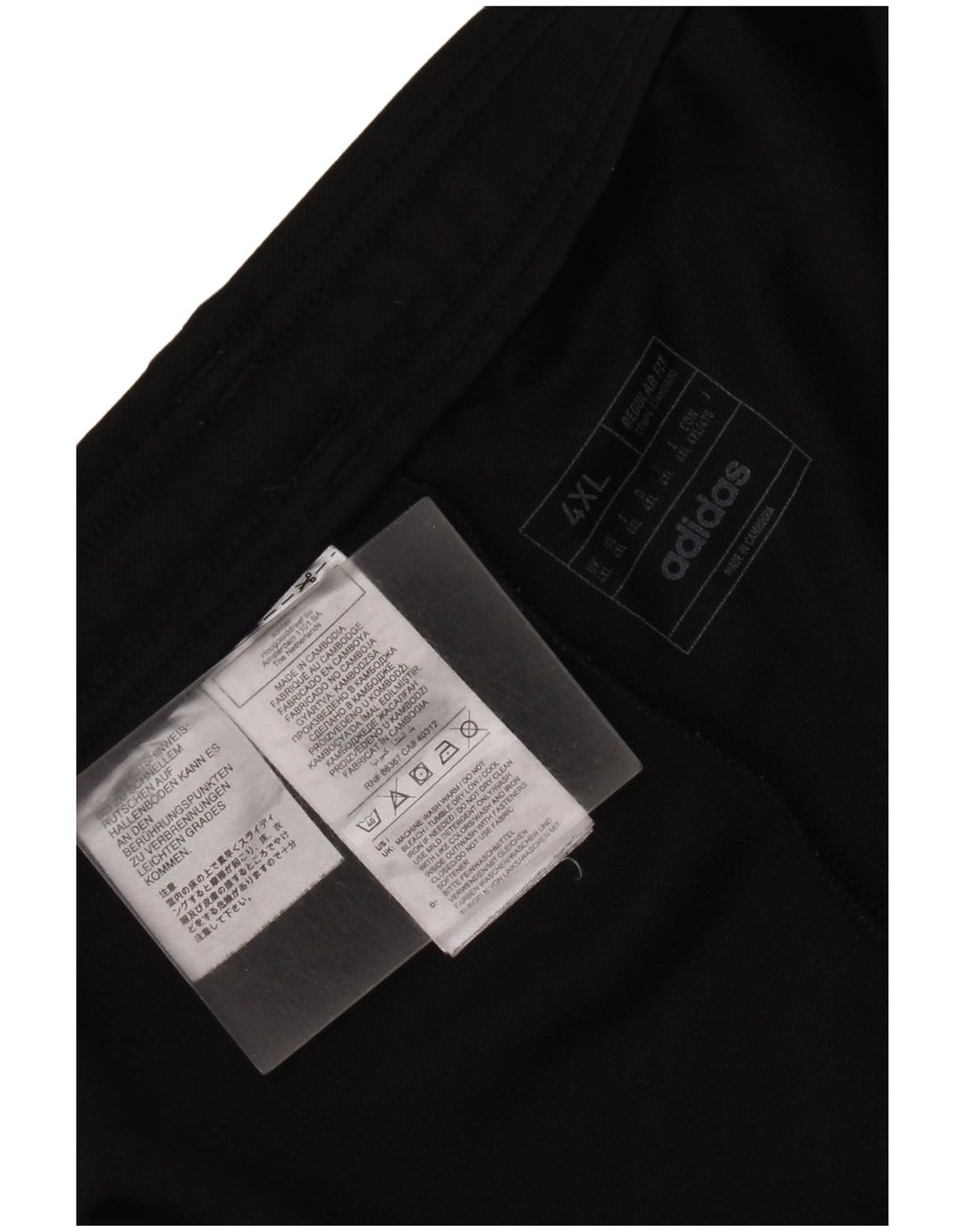 Pantaloni de trening Adidas Aeroready Regular Fit pentru bărbați, 4XL, poliester negru