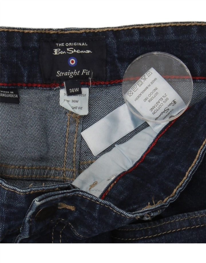 Ben Sherman Blugi pentru bărbați drepte W36 L31 Bumbac albastru
