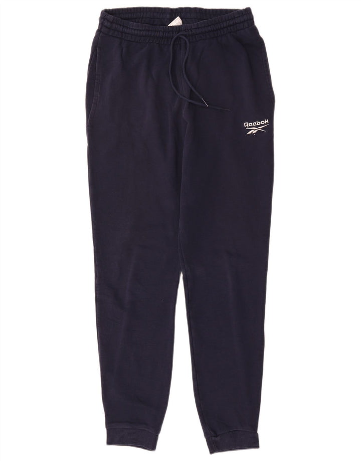 Pantaloni de trening pentru bărbați Reebok Pantaloni de jogging, bumbac mediu albastru bleumarin
