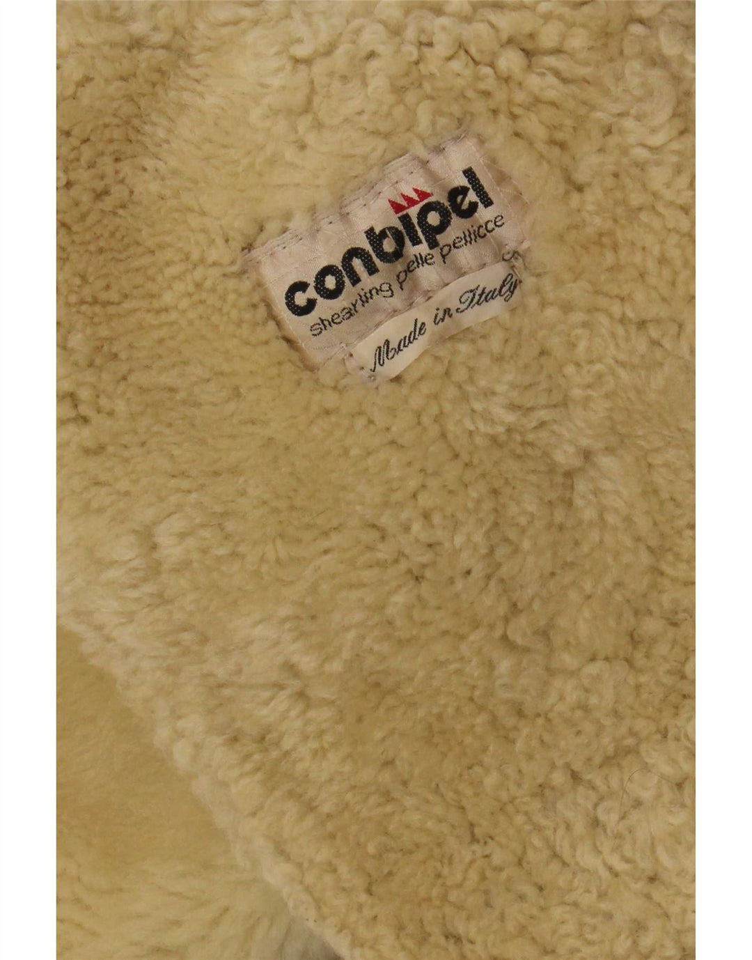 Jachetă din shearling cu glugă pentru femei Conbipel UK 16 Large Beige