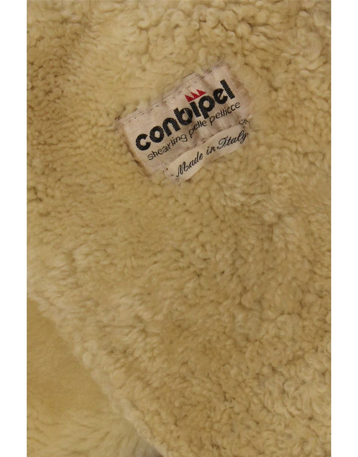Jachetă din shearling cu glugă pentru femei Conbipel UK 16 Large Beige