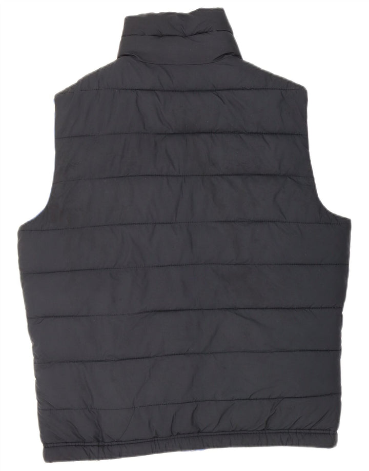 Hollister Mens Reversible Padded Gilet UK 38 Medium Bleumarin Poliester