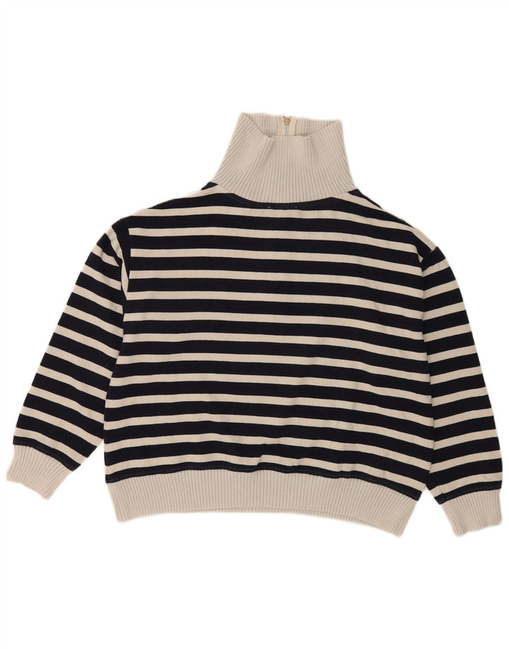 Pulover pentru femei Marks & Spencer, cu fermoar, cu gât, UK 16, mare, bleumarin