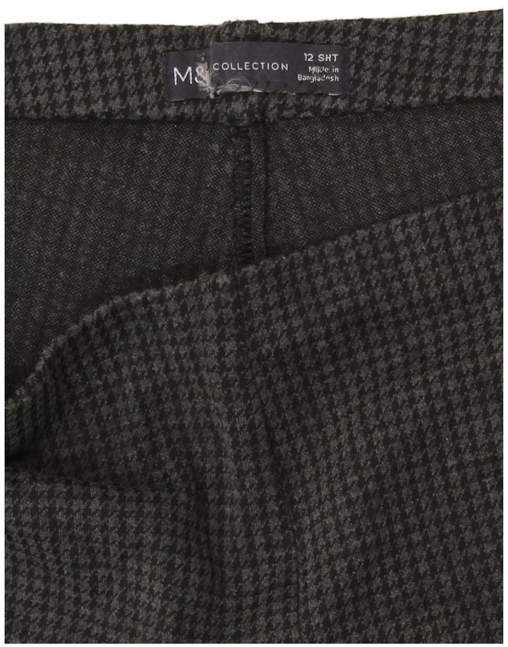 Pantaloni tăiați pentru femei Marks & Spencer UK 12 Medium W30 L26 Gri